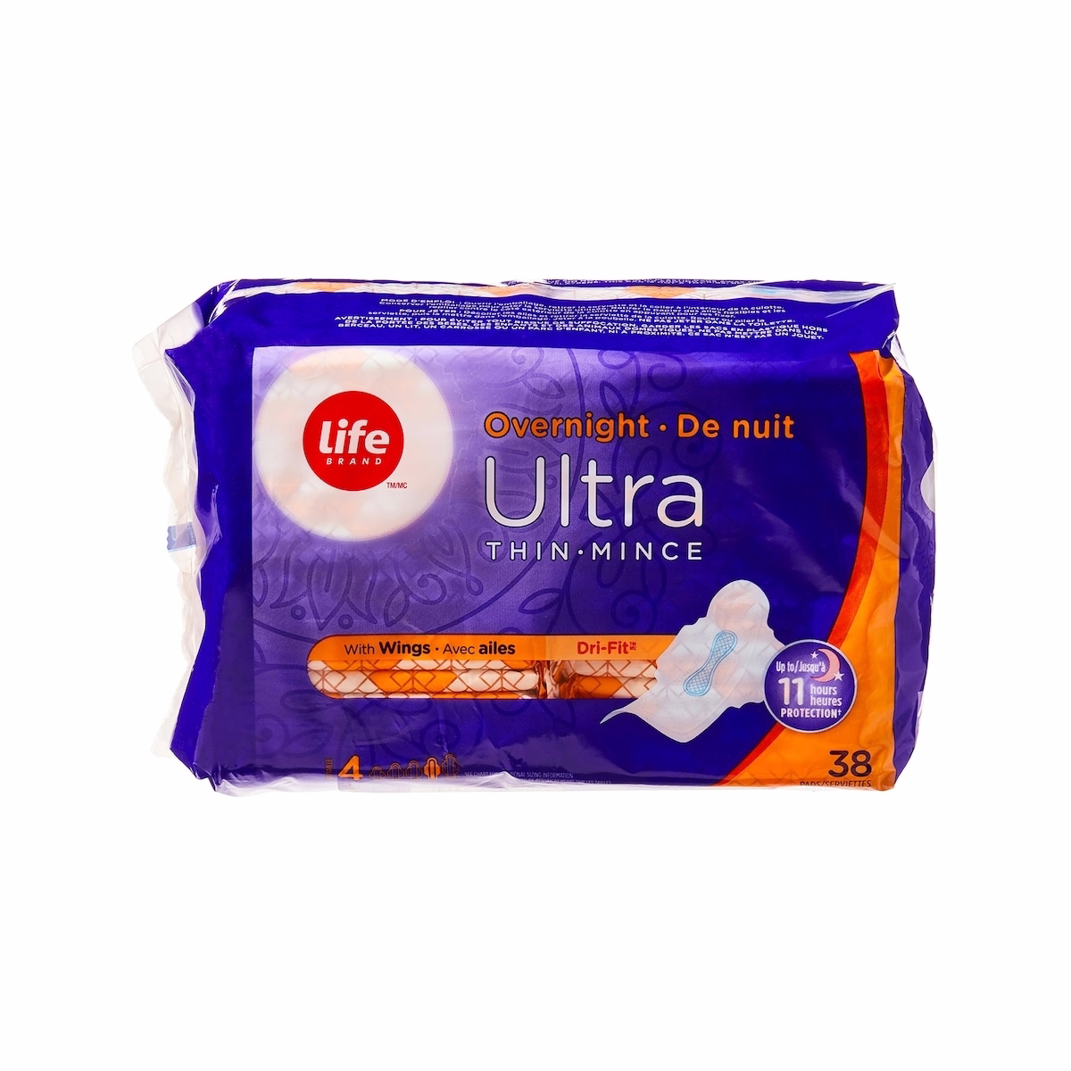 Life Ultra Thin Overnight With Flexi-Wings® 38