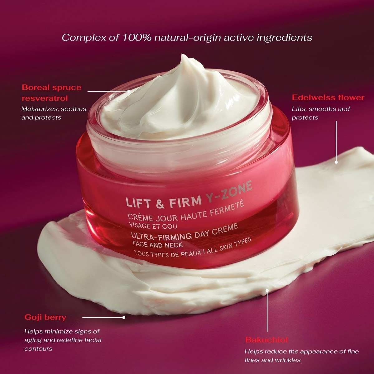 Lift & Firm Y-Zone
Ultra-Firming Day Creme - Face And Neck
All Skin Types