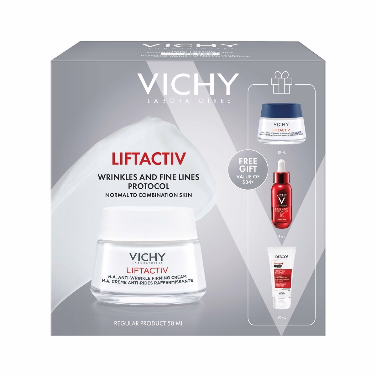 Liftactiv Ha Normal Combination Skin Day Cream Kit