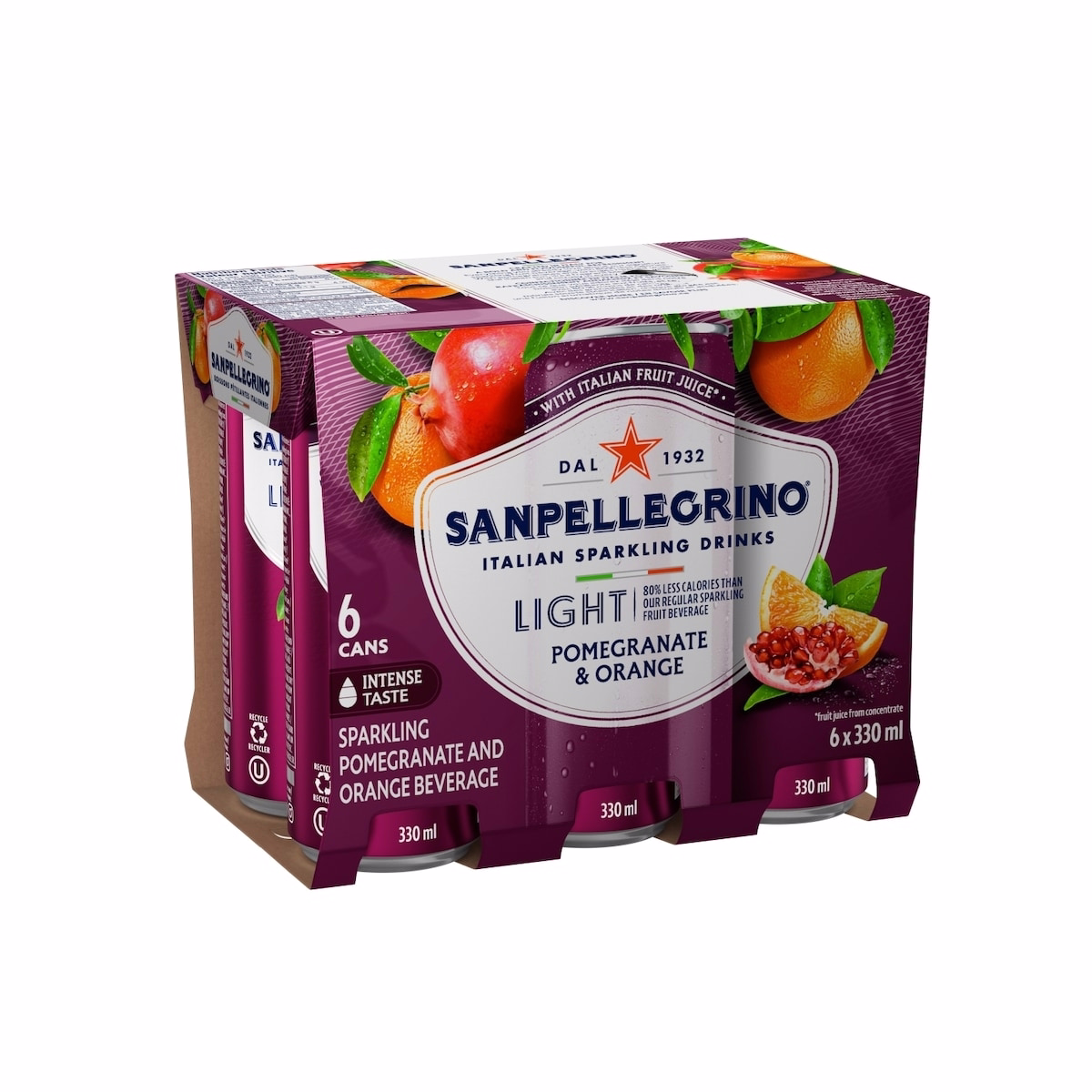 ライト ザクロ＆オレンジ、スパークリングフルーツ飲料