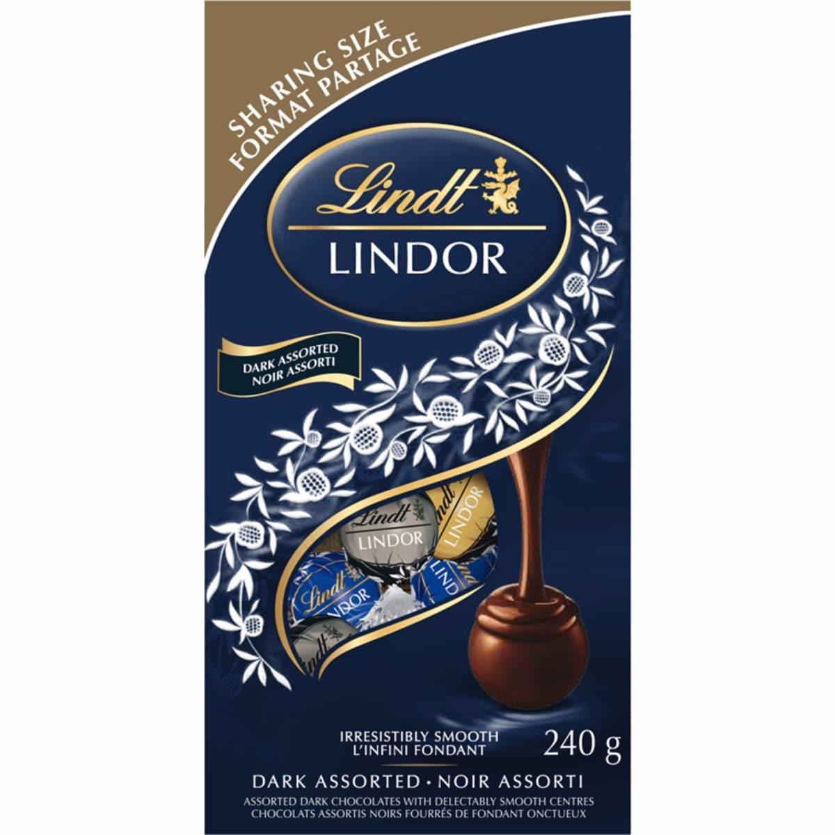 LINDOR Assorted Dark Chocolate Truffles Bag