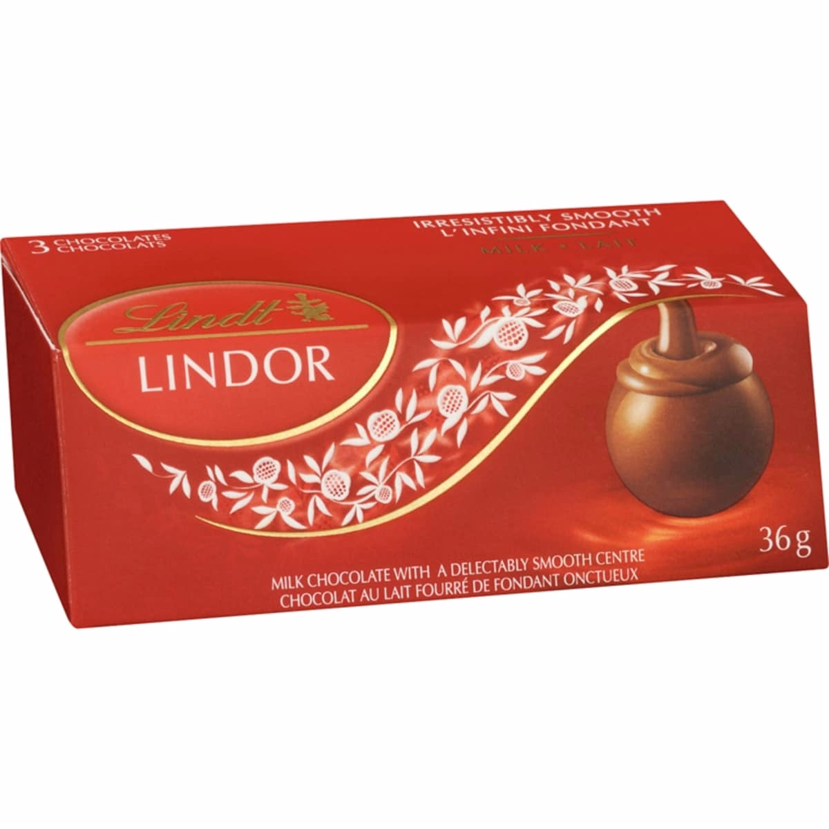 LINDOR Milk Chocolate Truffles, Count of 3 Box