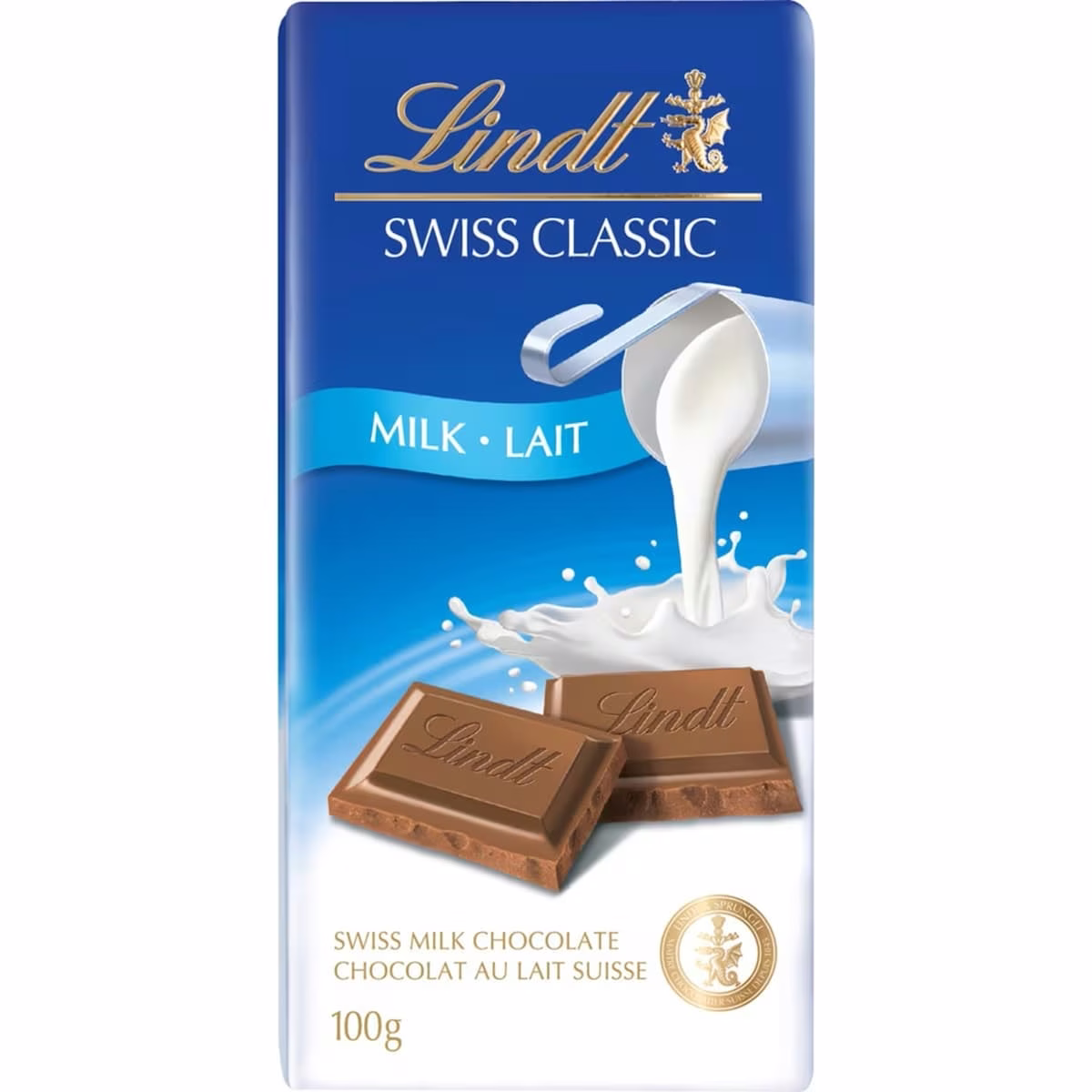 Lindt SWISS CLASSIC Milk Chocolate Bar 100g