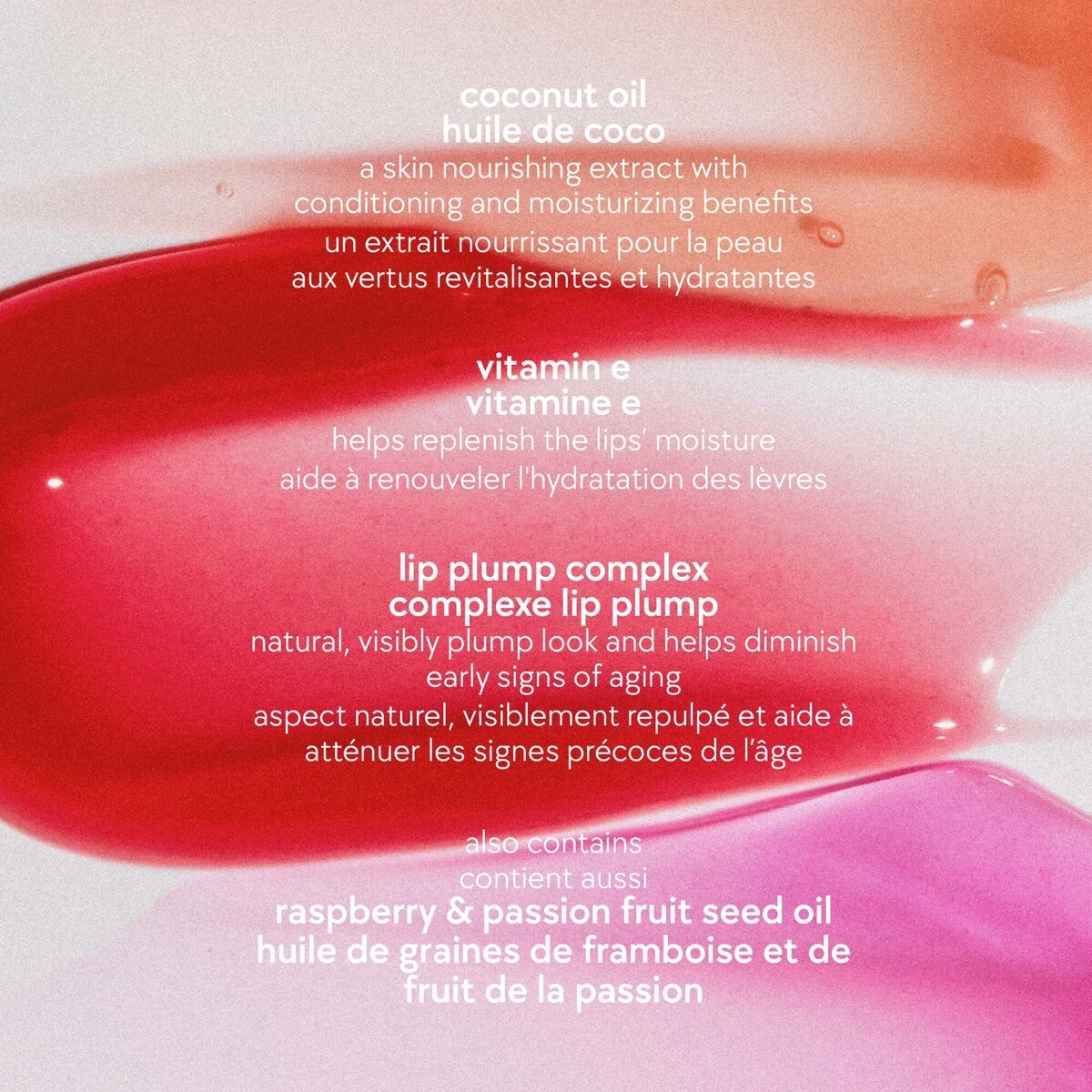 Lip Oil with Coconut Oil, hydrates, smoothes lips, natural plump effect Lip Oil with Coconut Oil, hydrates, smoothes lips, natural plump effect