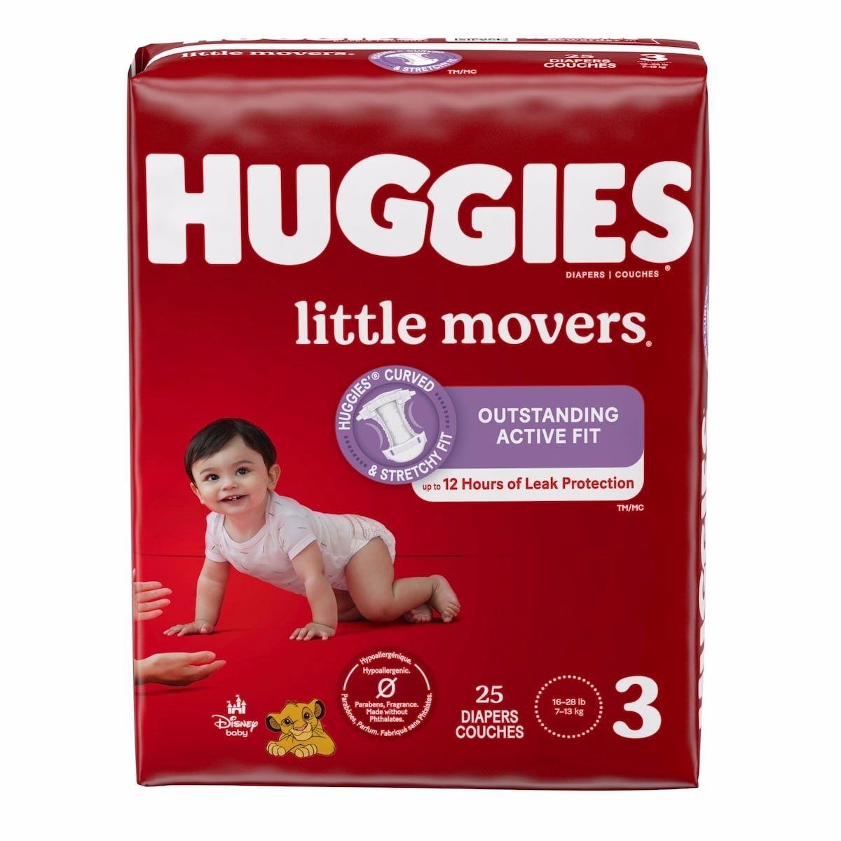 Little Movers Diapers, Size 3