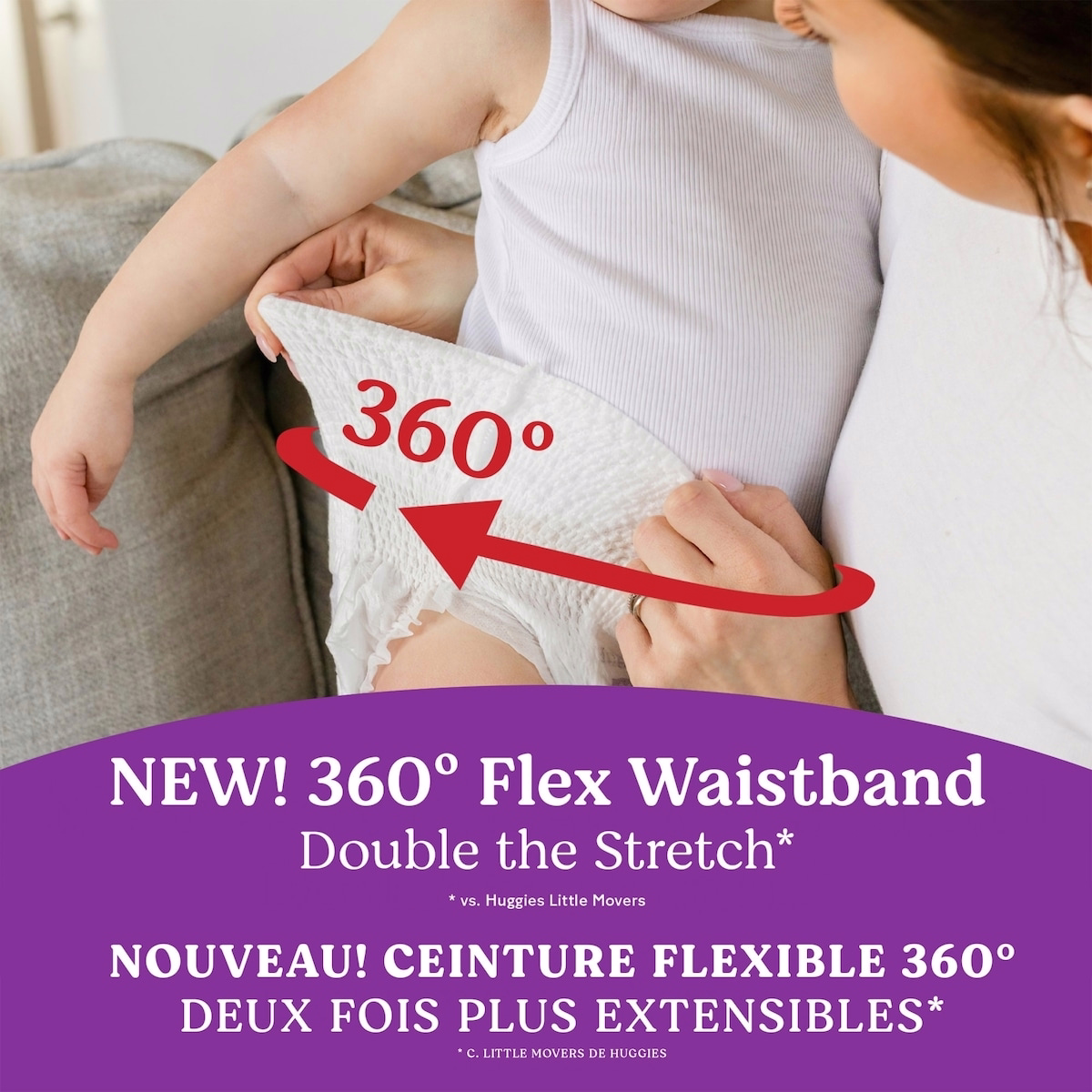 Little Movers HuggFit 360° Baby Diapers with 360° Waistband, Size 3 (16-28 lbs) Little Movers HuggFit 360° Baby Diapers with 360° Waistband, Size 3 (16-28 lbs)