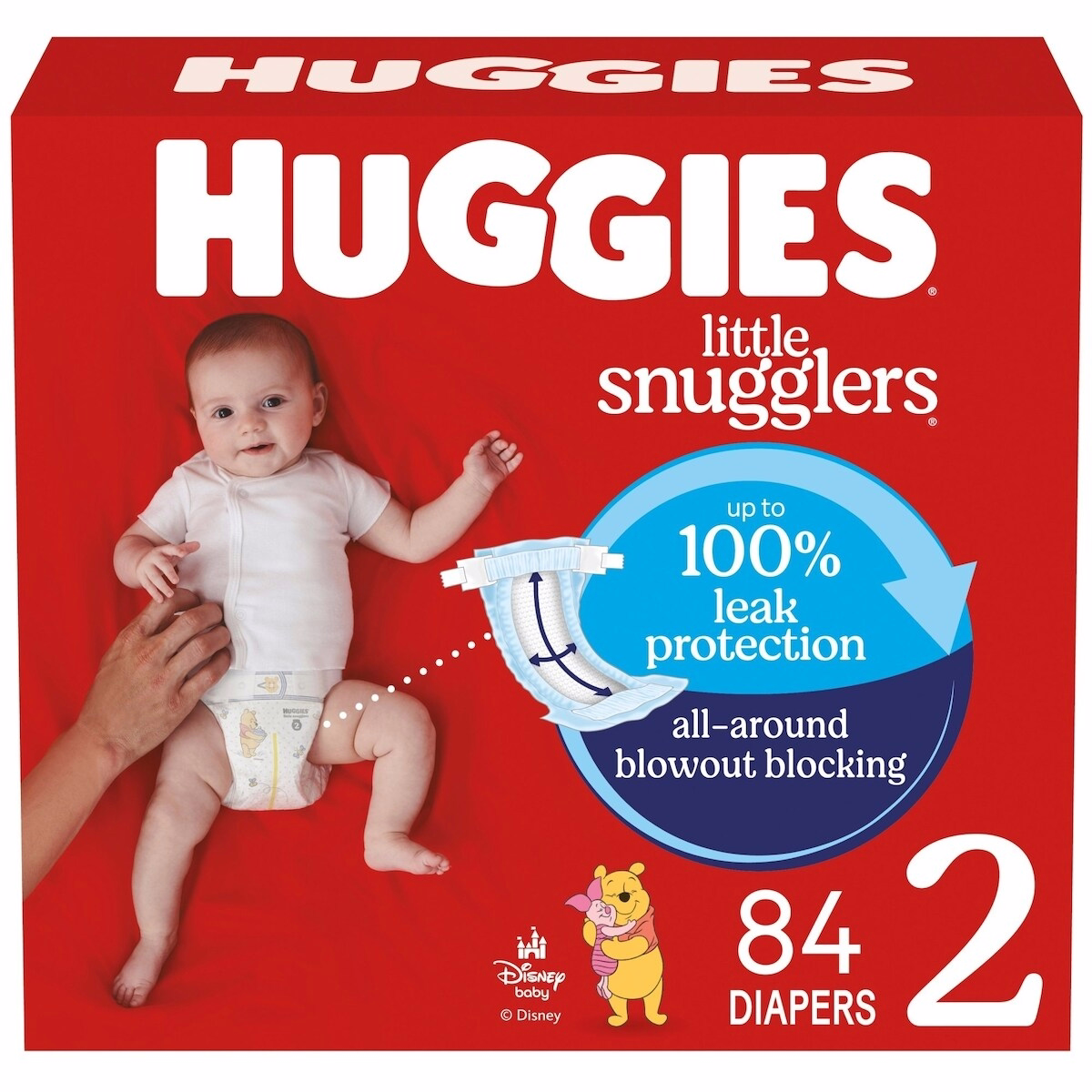 Little Snugglers Baby Diapers, Size 2 (12-18 lbs), 84 Ct