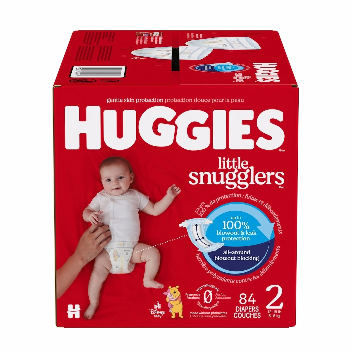 Little Snugglers Baby Diapers, Size 2 (12-18 lbs), 84 Ct