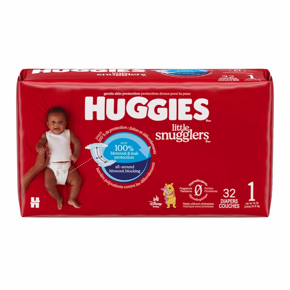 Little Snugglers 尿布，尺寸1