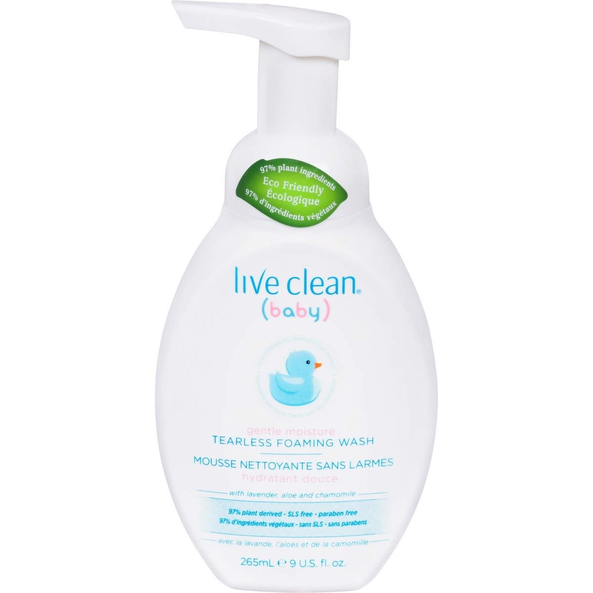 Live Clean Baby Gentle Moisture Tearless Foaming Baby Wash