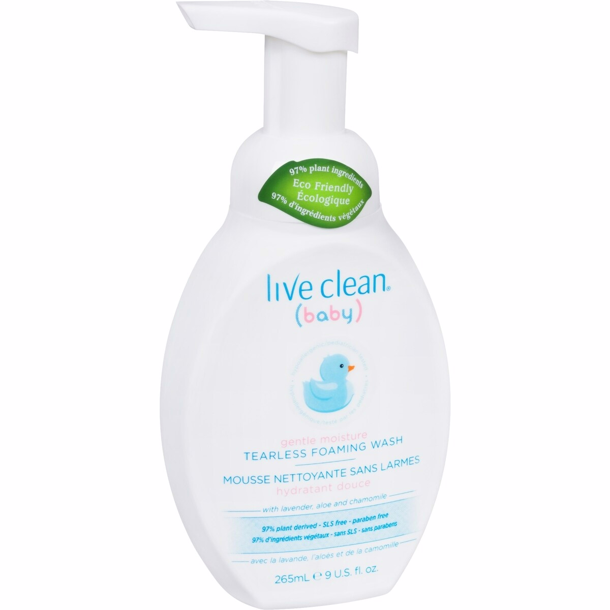 Live Clean Baby Gentle Moisture Tearless Foaming Baby Wash