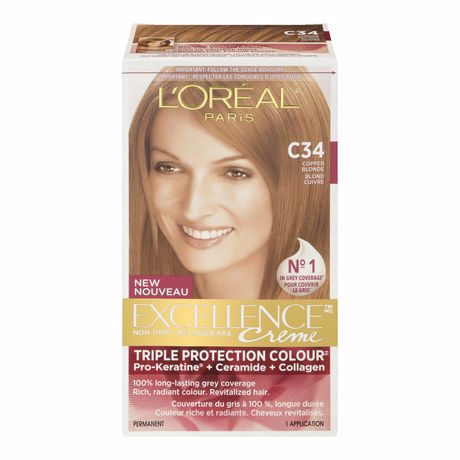 L'oreal Excellence Creme Triple Protection Colour Permanent - Copper Blonde C34