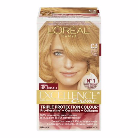 L'oreal Excellence Creme Triple Protection Colour Permanent - Golden Blonde C3
