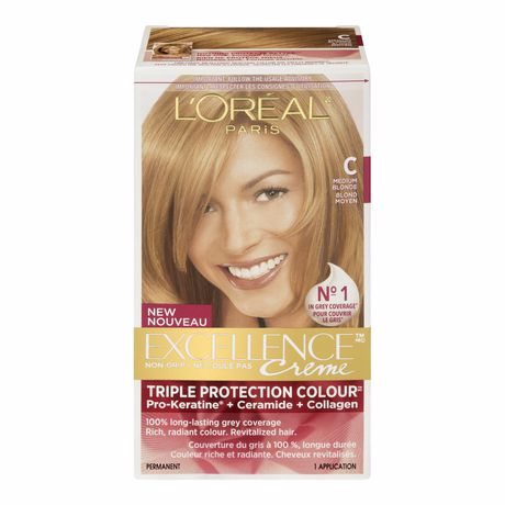 L'oreal Excellence Creme Triple Protection Colour Permanent - Medium Blonde C