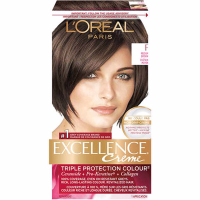 L'oreal Excellence Creme Triple Protection Colour Permanent - Medium Brown F