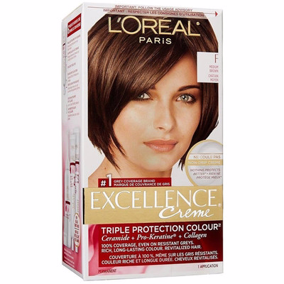 L'oreal Excellence Creme Triple Protection Colour Permanent - Medium Brown F