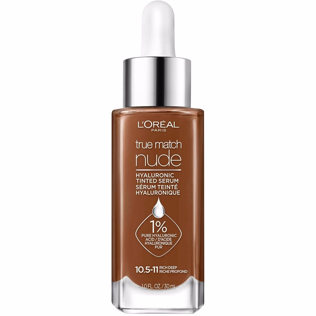 L'Oreal Paris True Match Nude Hyaluronic Tinted Serum Plumping and hydrating, Rich Deep