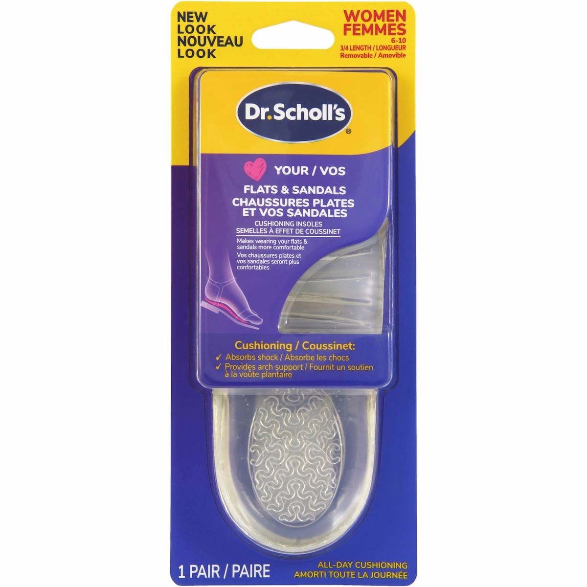 Love Your Flats & Sandals 3/4 Length Insoles