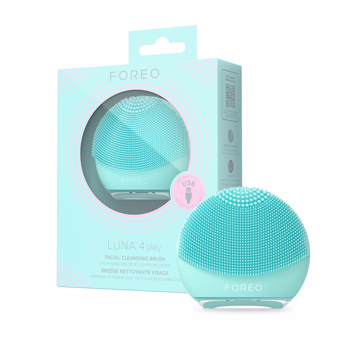 LUNA™ 4 play Facial Cleansing Brush in Mint For You!