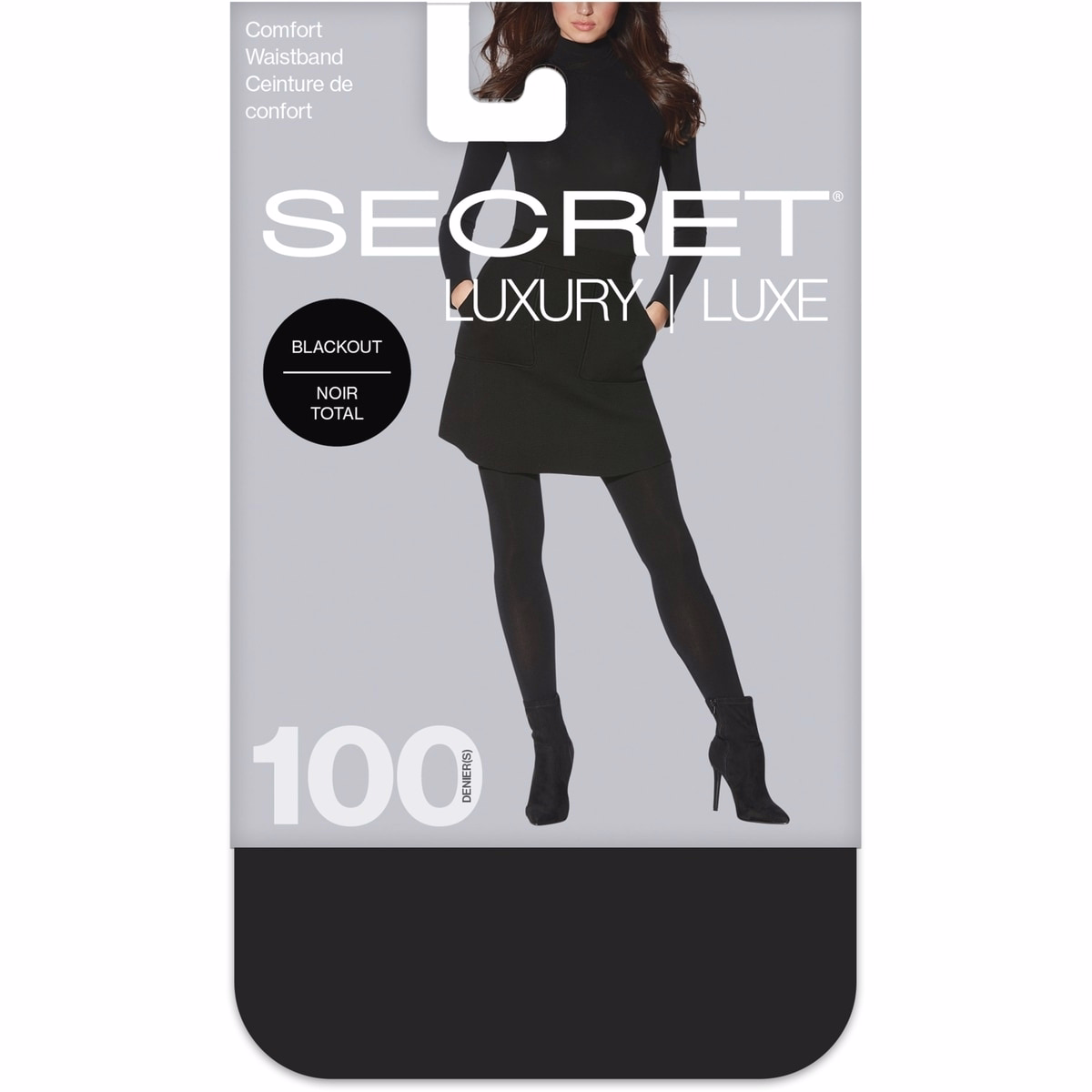LUXURY Opaque Tight w/Comfort Waistband - D
