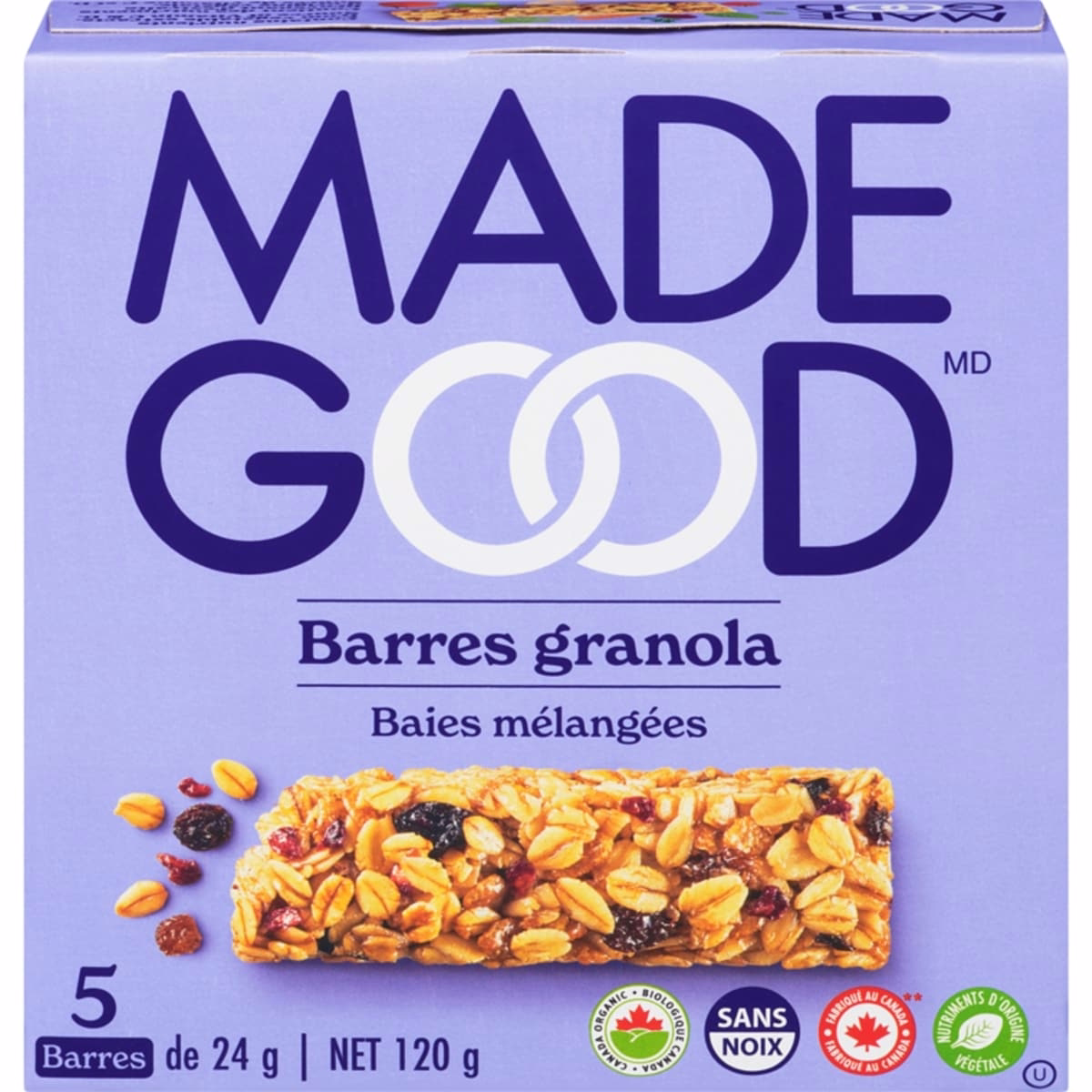 MadeGood Mixed Berry Granola Bars 5pk