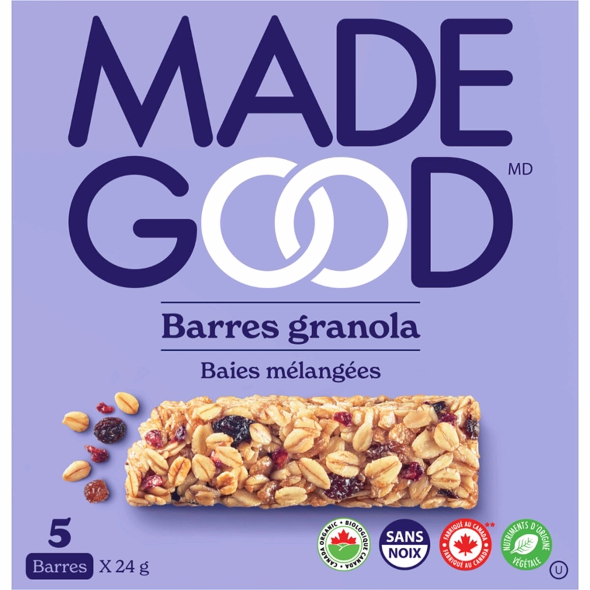 MadeGood Mixed Berry Granola Bars 5pk
