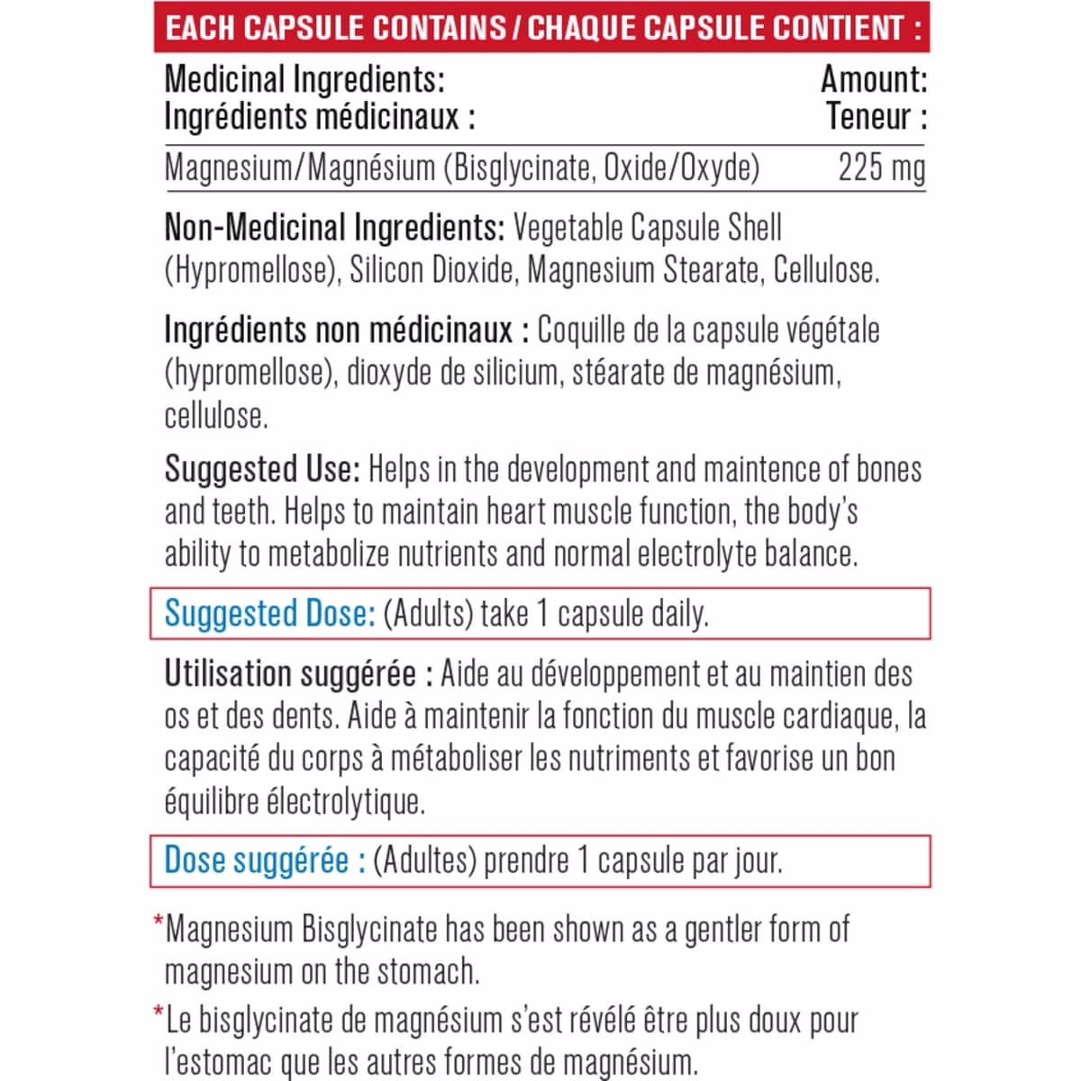 Magnesium with Bisglycinate