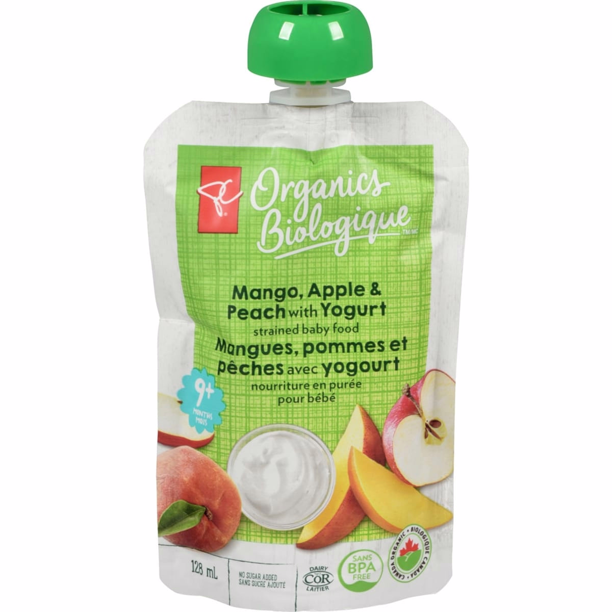 Mango, Apple & Peach with Yogurt Pouch