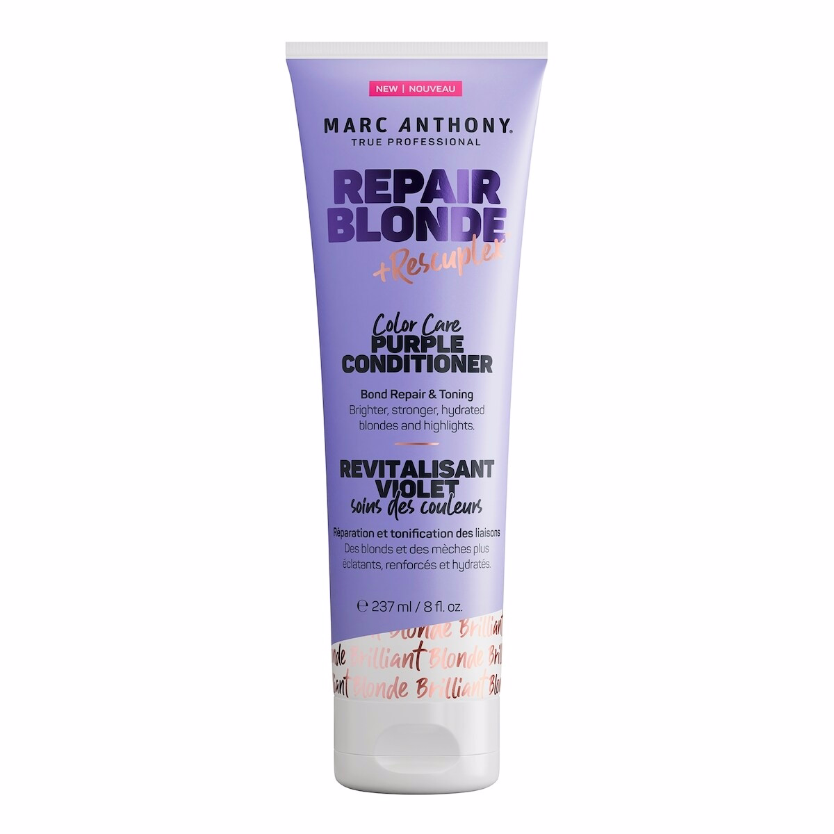 Marc Anthony Purple Conditioner, Repair Blonde Rescueplex Color Care - Neutralizes Brassy Tones and Repairs Bonds, 8oz