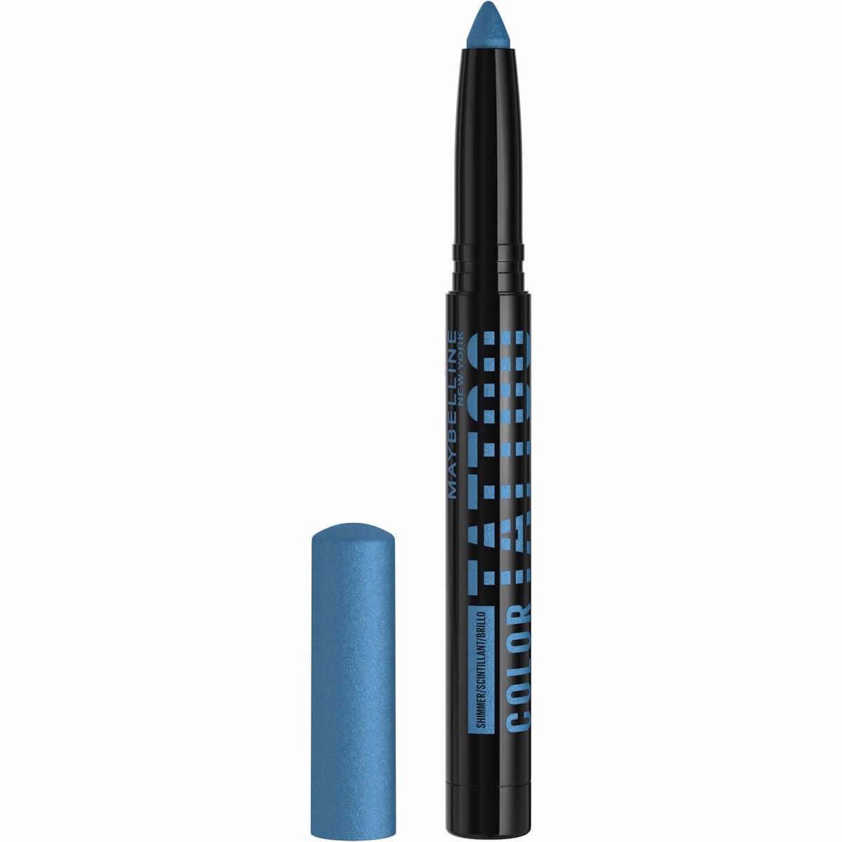 Maybelline Color Tattoo Longwear Multi-Use Eye Shadow Stix, Eye Makeup, Extravagant, Blue, 1.4 g