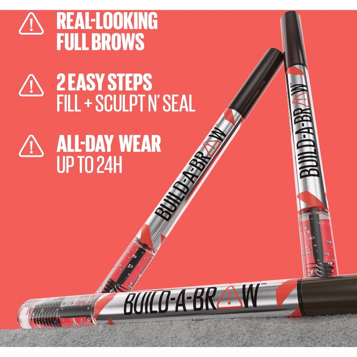 Maybelline New York 2-1 Build a Brow for real-looking full brows in 2 easy steps, Medium Brown, 0.4 ml Maybelline New York 2-1 Build a Brow for real-looking full brows in 2 easy steps, Medium Brown, 0.4 ml