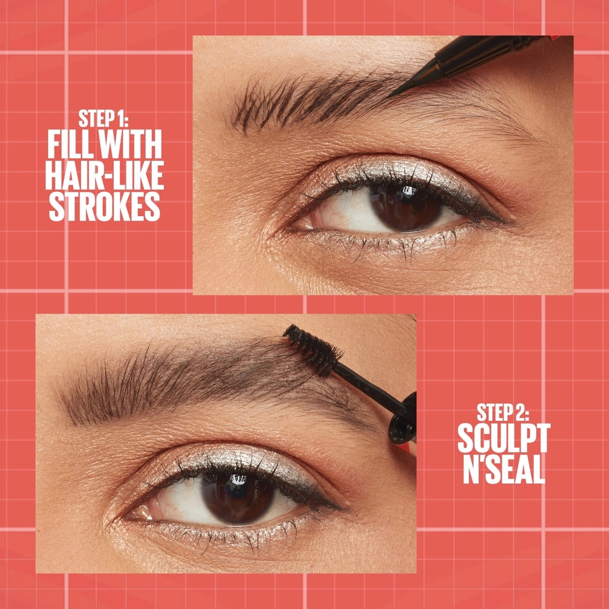 Maybelline New York 2-1 Build a Brow for real-looking full brows in 2 easy steps, Medium Brown, 0.4 ml Maybelline New York 2-1 Build a Brow for real-looking full brows in 2 easy steps, Medium Brown, 0.4 ml