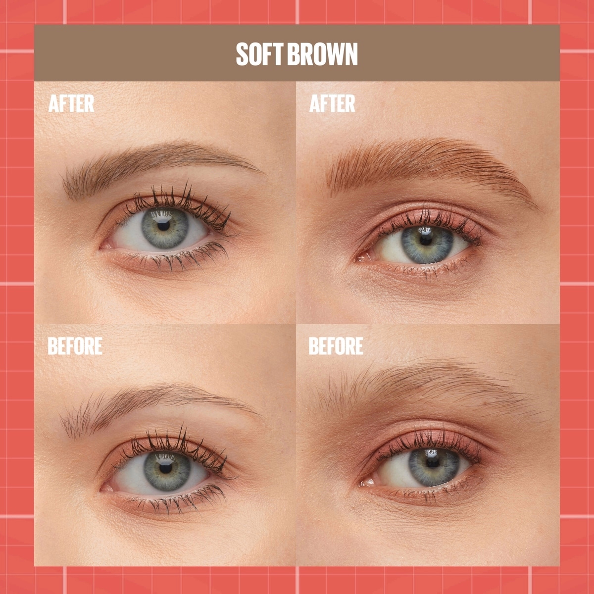 Maybelline New York 2-1 Build a Brow for real-looking full brows in 2 easy steps, Soft Brown, 0.4 mL
