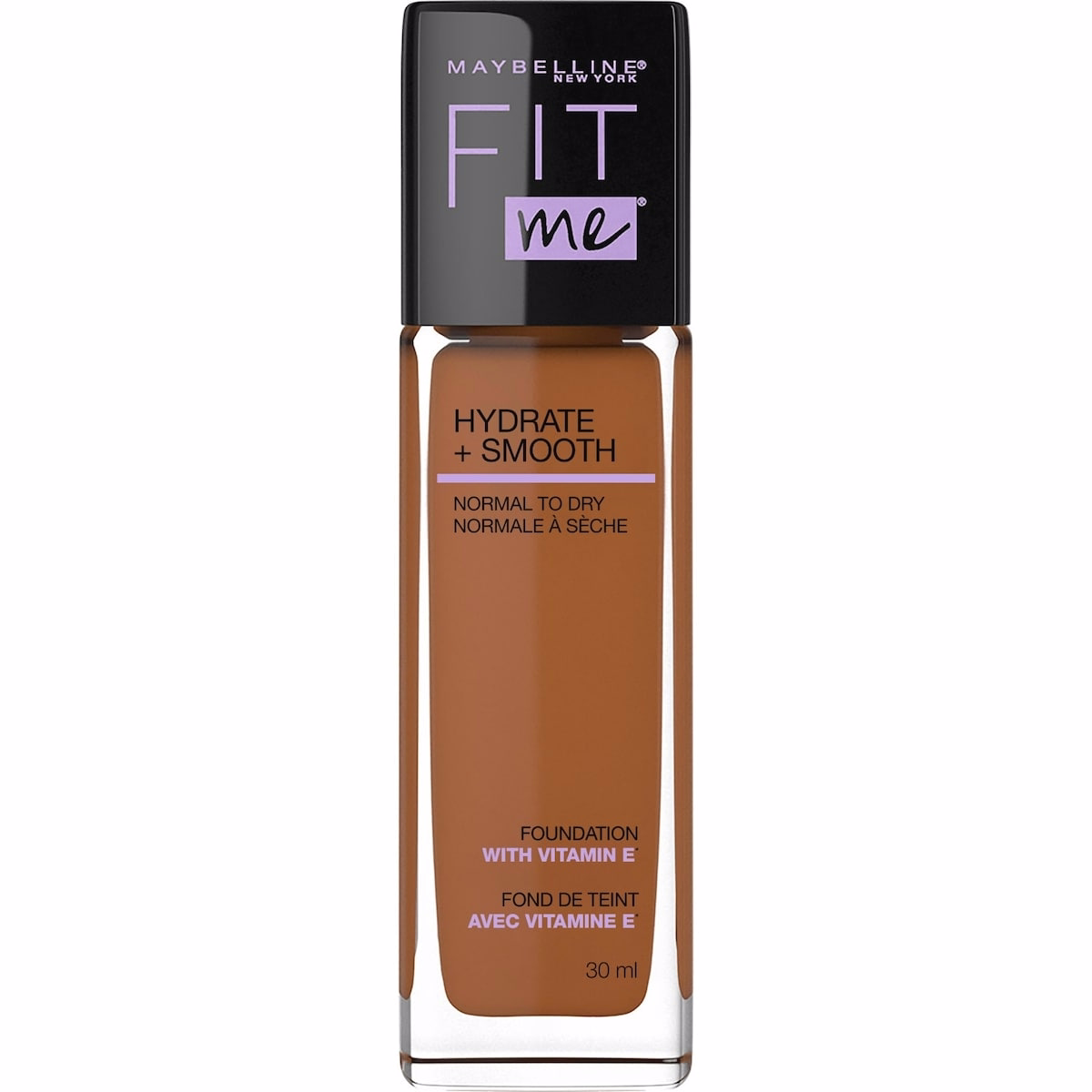 Maybelline New York Fit Me Hydrate + Smooth Foundation, Mocha, 30 ml