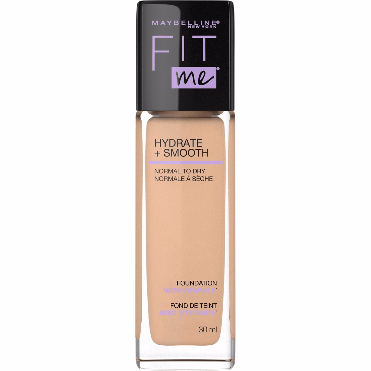 Maybelline New York Fit Me Hydrate + Smooth Foundation, Nude Beige, 30 ml