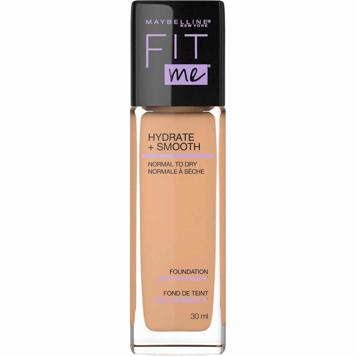 Maybelline New York Fit Me Hydrate + Smooth Foundation, Sun Beige, 30 ml