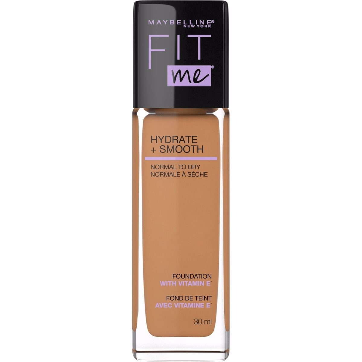 Maybelline New York Fit Me Hydrate + Smooth Foundation, Toffee, 30 ml