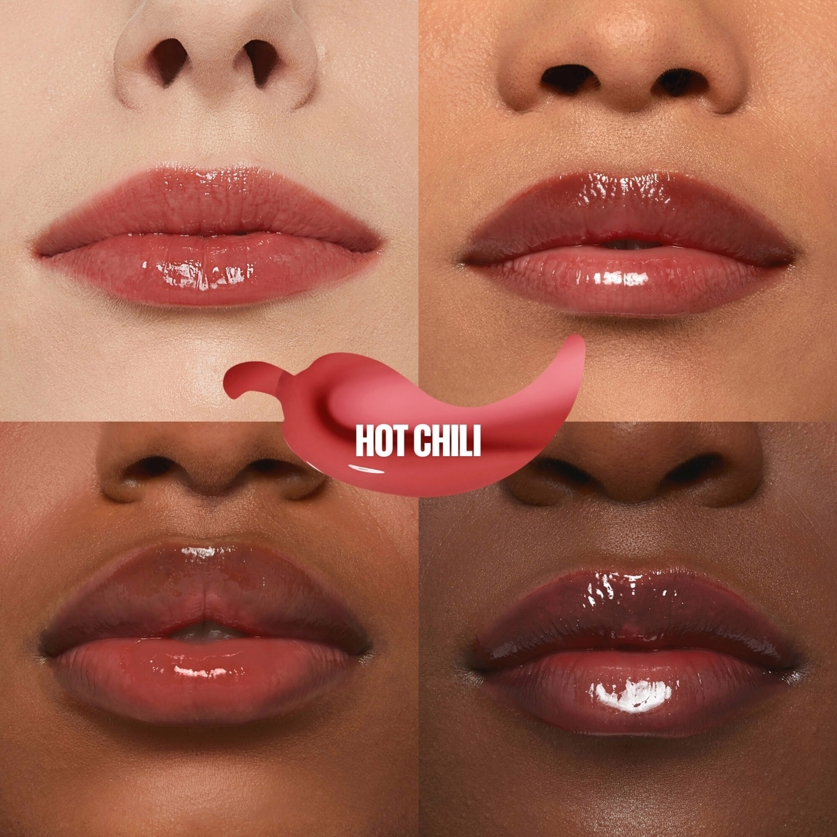 Maybelline New York Lifter Plump Lip Gloss, Lastin Plump, Intense heated sensation, Hot Chili, 006, Terracotta Red Cream, 5.4 ml
