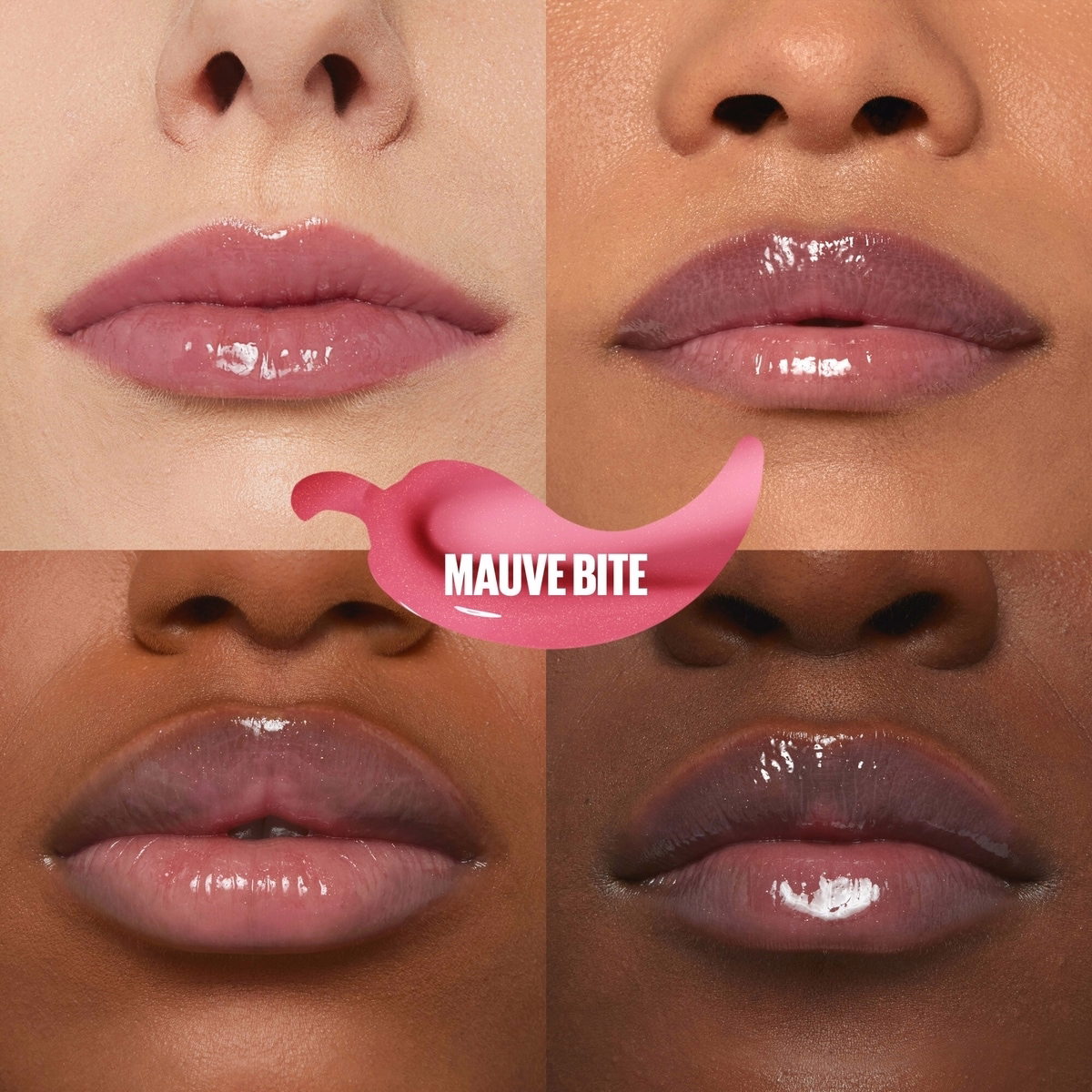 Maybelline New York Lifter Plump Lip Gloss, Plumping, Sheer Finish, Intense heated sensation, Mauve Bite, 002, Mauve Shimmer, 5.4 ml