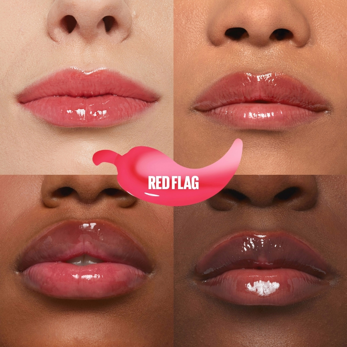 Maybelline New York Lifter Plump Lip Gloss, Plumping, Sheer Finish, Intense heated sensation, Red Flag, 004, Red, 5.4 ml