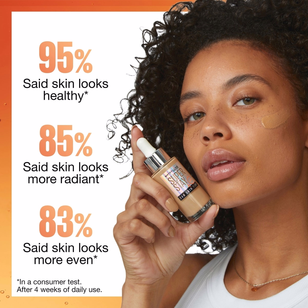Maybelline New York Super Stay Up To 24H Skin Tint Foundation, skin-like coverage, with Vitamin C*, Shade 310, 30 ml Maybelline New York Super Stay Up To 24H Skin Tint Foundation, skin-like coverage, with Vitamin C*, Shade 310, 30 ml