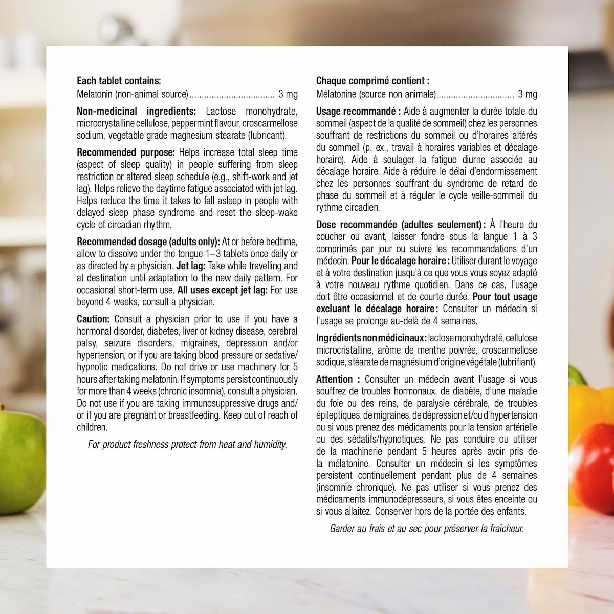 Melatonin Quick Dissolve 3 mg