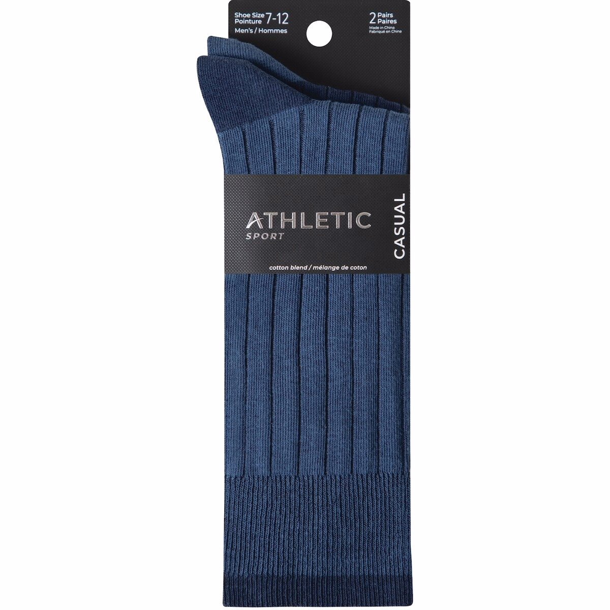 Men Ribbed Crew 2 pairs