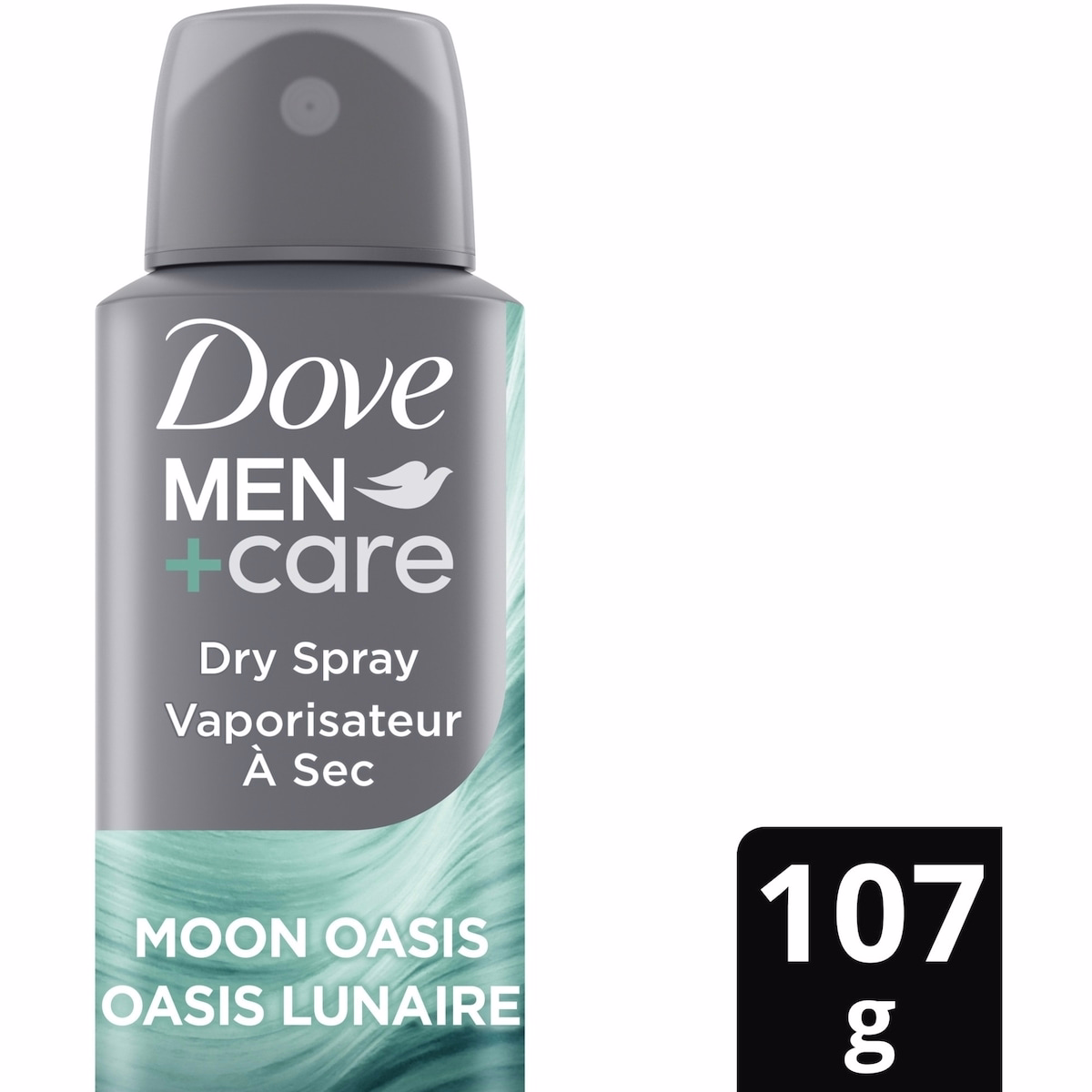 Men+Care  Moon Oasis 72h Men's Dry Spray Antiperspirant Deodorant with Non-Irritant Formula, 1/4 Moisturizing Cream and Vitamin E