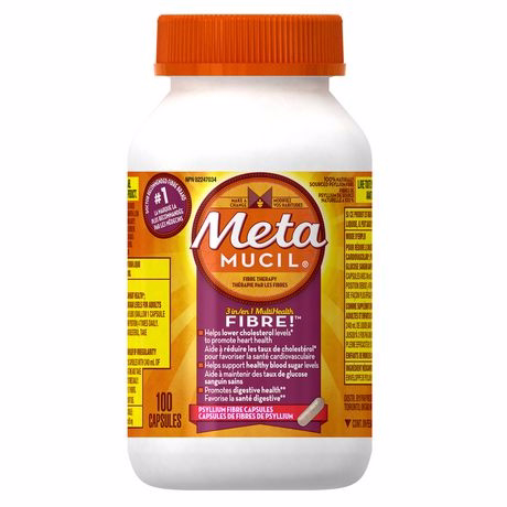 Metamucil 3 In 1 Multihealth Fibre! Fiber Supplement Capsules