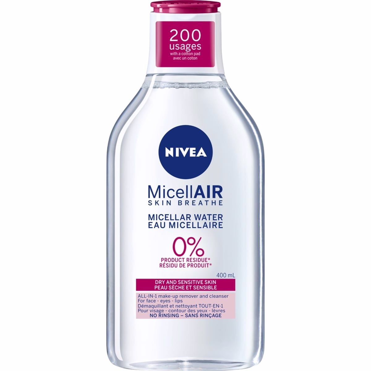 Nivea MicellAIR ミセラウォーター 乾燥肌・敏感肌用