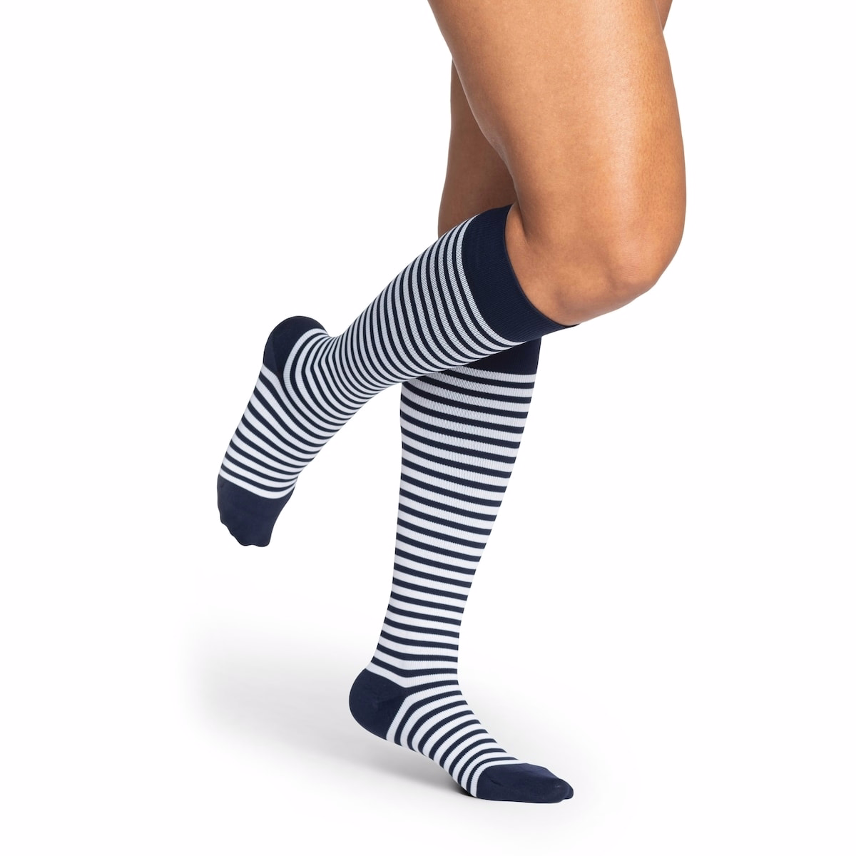 Microfiber Shades Compression Socks, Men, Onyx Stripe - Size B