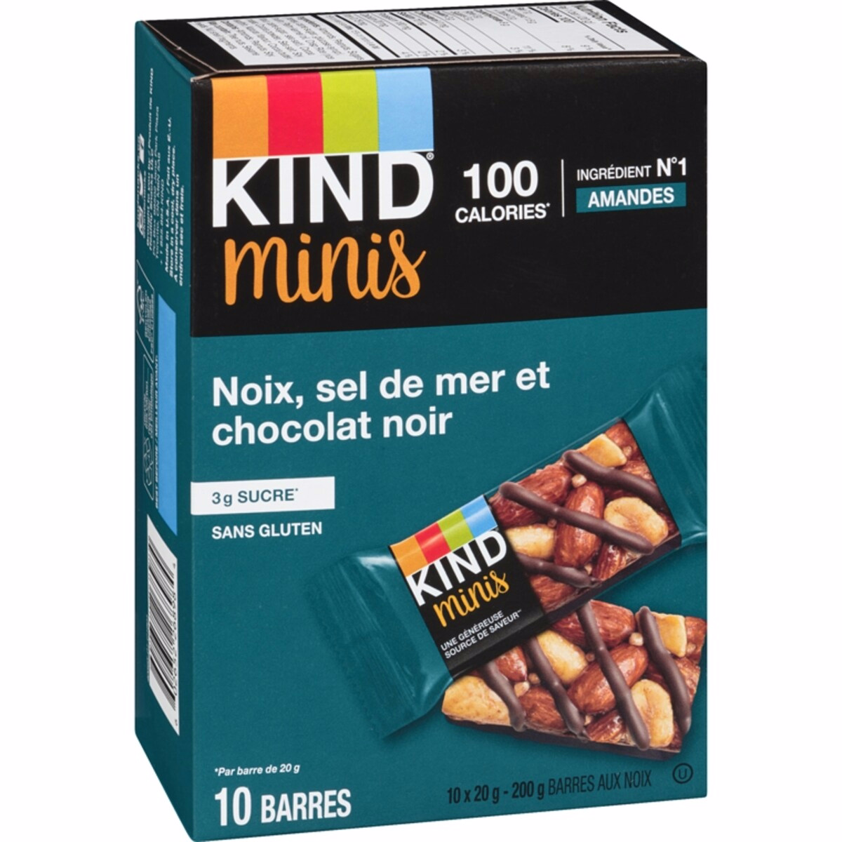 Minis Nuts, Sea Salt & Dark Chocolate Bar