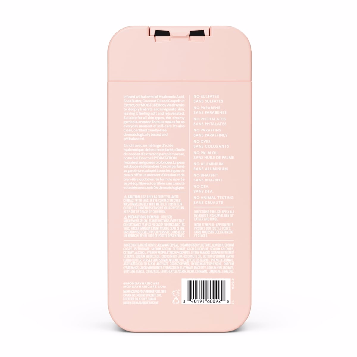 MONDAY Haircare MOISTURE Body Wash 600 mL