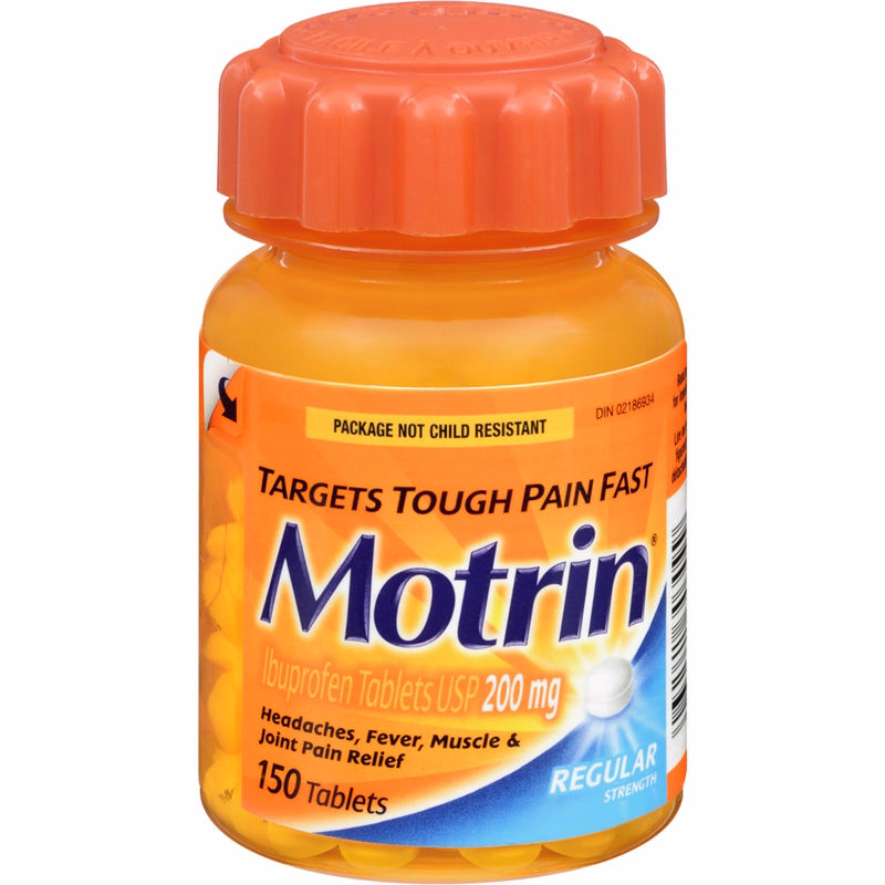 Motrin 常規強度止痛 布洛芬 200mg 150 錠 Motrin 常規強度止痛 布洛芬 200mg 150錠 圖像